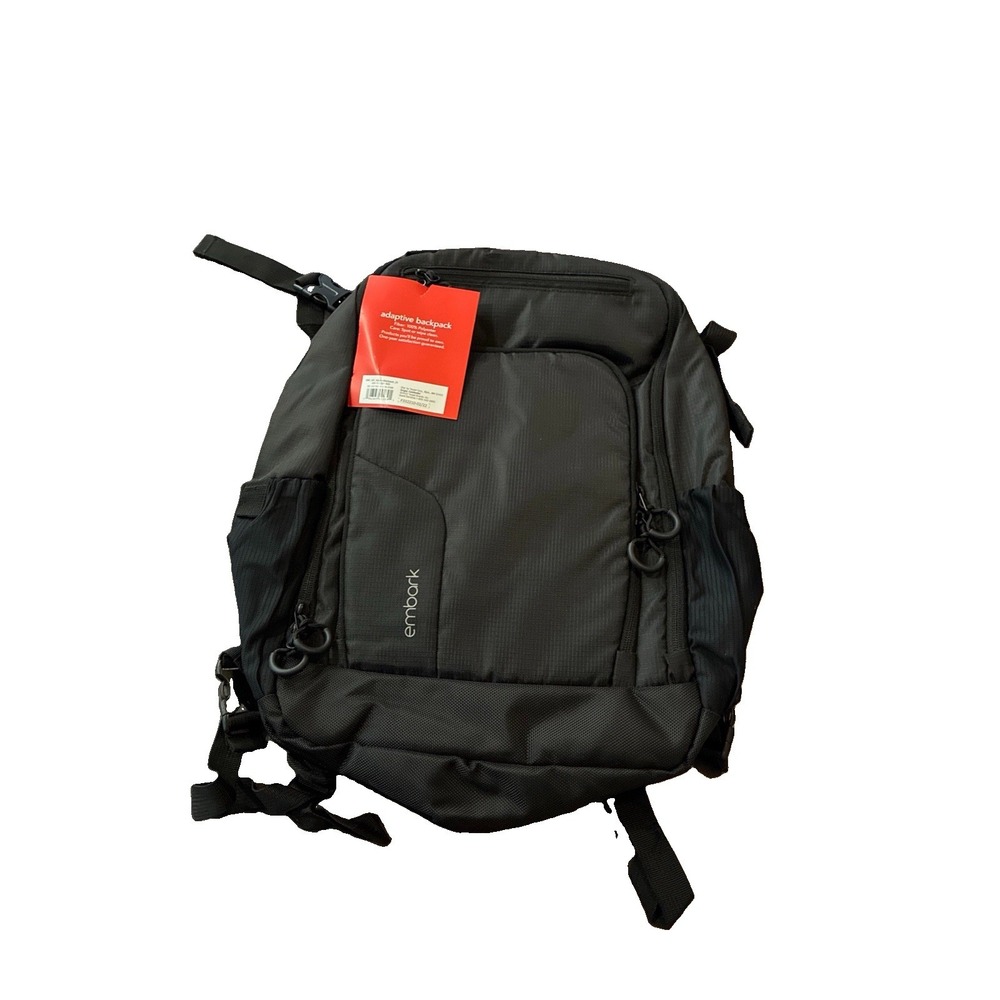 Embark Adaptive Backpack Wheelchair Mount Black Adjustable 17x13x7.5
